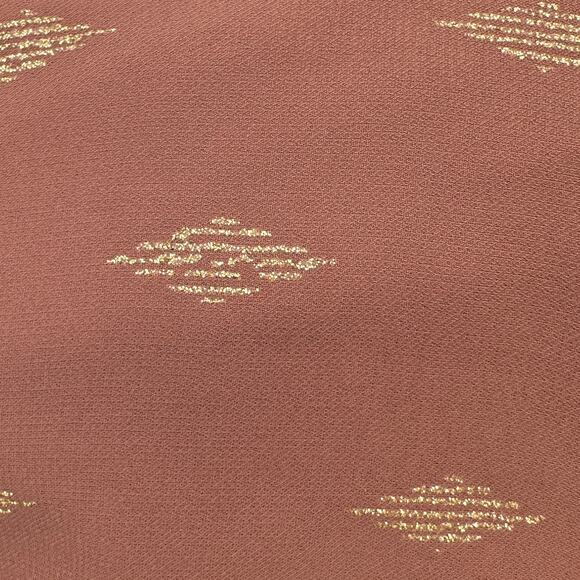 Mystree Long Sleeve Top WMNS L Mauve Gold Built In Cami Adjustable Strap Hi Low - Picture 8 of 12